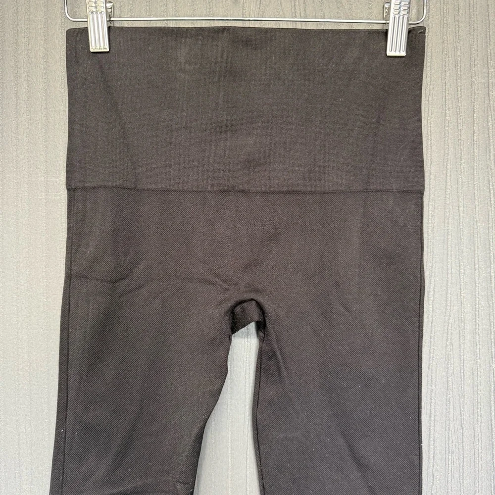 SPANX Black Waistband Stretch Leggings Size Medium